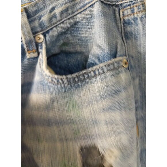 RAG & BONE Women's Boyfriend Jean In Moss Wholes Wash Distressed Size 25 READ - Picture 9 of 12